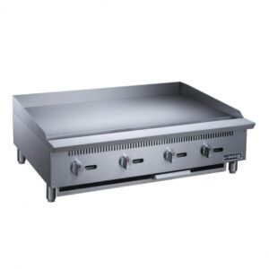 Dukers Appliance Co DCGMA60 60″ Countertop Manual Gas Griddle, 1″ Steel Plate, 150.000 BTU