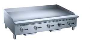 Dukers Appliance Co DCGMA60 60″ Countertop Manual Gas Griddle, 1″ Steel Plate, 150.000 BTU