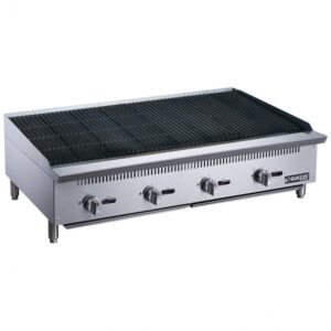 Dukers Appliance Co DCRB48 48″ Countertop Gas Radiant/Lava Rock Charbroiler, 140.000 BTU