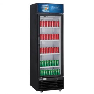 Dukers Appliance Co DSM-33R 47″ Two Glass Door Merchandiser Refrigerator in Black, 33.5 cu. ft.