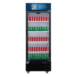 Dukers Appliance Co DSM-33R 47″ Two Glass Door Merchandiser Refrigerator in Black, 33.5 cu. ft.