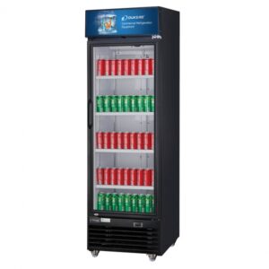 Dukers Appliance Co DSM-33R 47″ Two Glass Door Merchandiser Refrigerator in Black, 33.5 cu. ft.