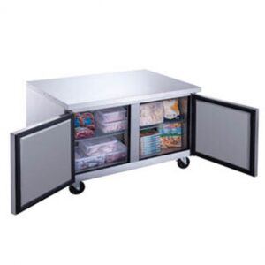 Dukers Appliance Co DUC60F 60″ 2-Section Undercounter Freezer w/ 2 Doors, 15.5 cu. ft.