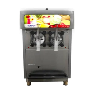 Donper USA XF248 Cylinder Type Frozen Drink Machine, Air Cooled w/11 qt. Hopper – 1hp-115V – Double