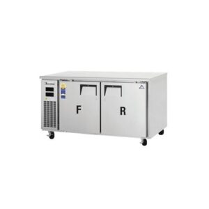 Everest ETRF2 59″ Undercounter/Worktop Dual Temperature Refrigerator/Freezer w/ 2 Doors