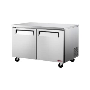 Turbo Air EUR-60-N6-V 60″ 2-Section Undercounter Refrigerator w/ 2 Doors, 17 cu. ft.