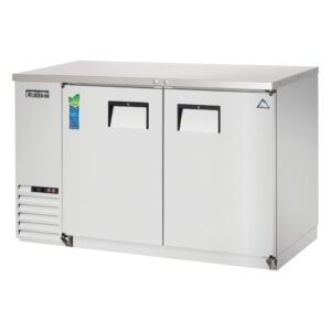 Everest EBB48-SS 49″ Two Section Back Bar Cooler with Solid Door, 14.0 cu. ft.
