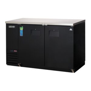 Everest EBB59-24 57″ Two Section Back Bar Cooler with Solid Door, 17.0 cu. ft.