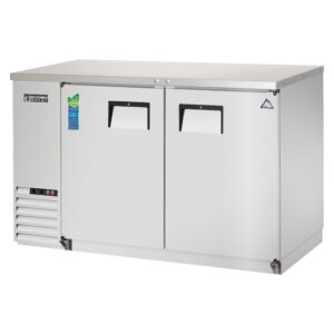 Everest EBB59-SS 57″ Two Section Back Bar Cooler with Solid Door, 20.0 cu. ft.