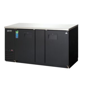 Everest EBB69 68″ Two Section Back Bar Cooler with Solid Door, 24.0 cu. ft.
