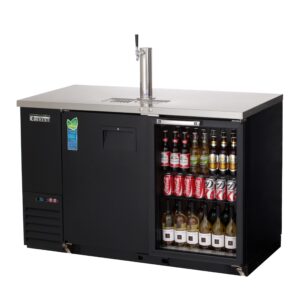 Everest EBD2-BBG-24 57″ Back Bar & Direct Draw Keg Refrigerator Combo, 1 Keg