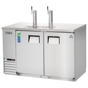 Everest EBD2-SS 57″ Direct Draw Keg Refrigerator, Stainless Steel, 2 Keg