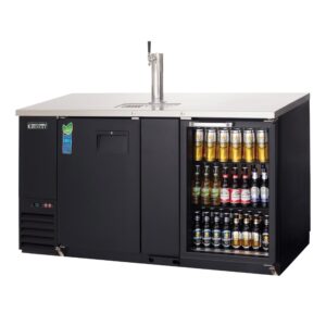 Everest EBD3-BBG 68″ Back Bar & Direct Draw Keg Refrigerator Combo