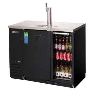 Everest EBDS2-BBG-24 49″ Back Bar & Direct Draw Keg Refrigerator Combo, 1 Keg