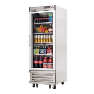 Everest EBGR1 27″ One Section Reach-In Refrigerator w/ Glass Full Door, Bottom Mount, Stainless Steel, 21 cu. ft.
