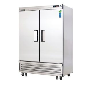 Everest EBR2 54″ Two Section Reach-In Refrigerator w/ 2 Solid Full Doors, Bottom Mount, Stainless Steel, 50 cu. ft.