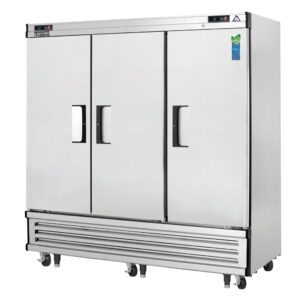 Everest EBRF3 74″ 3 Section Reach-In Refrigerator/Freezer Combo w/ 3 Solid Doors, Bottom Mount