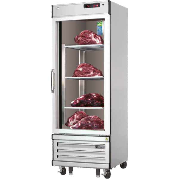 Everest Refrigeration EDA1-S Dry Aging & Thawing Cabinet with One-Section (1) Glass Hinged Self-Closing Field Reversible Door, (3) Stainless Steel Shelves 3/4hp 115v/60/1ph