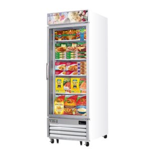 Everest EMGF23 29″ One Section Glass Door Freezer Merchandiser in White, 23.0 cu. ft.