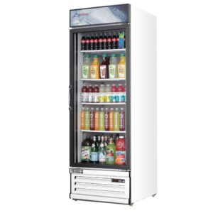 Everest EMGR20 24″ One Door Merchandiser Refrigerator, White Exterior, 20 cu. Ft.