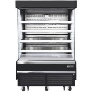 Everest EOMV-60-B-35-T 60″ Vertical Open Air Merchandiser in Black, High Profile, 4 Shelves, 30.2 cu. ft.