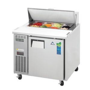 Everest EPR1 35″ One Section Refrigerated Sandwich/Salad Prep Table w/ 1 Door, 8 Pans