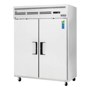 Everest ESWR2 59″ Two Section Reach-In Refrigerator w/ 2 Solid Full Doors, Top Mount, Stainless Steel, 55 cu. ft.