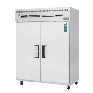 Everest ESWRF2 59″ 2-Section Reach-In Refrigerator/Freezer Combo w/ 2 Solid Doors, Top Mount