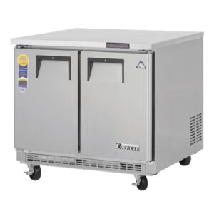 Everest ETBSF2 35″ 2-Section Undercounter Freezer w/ 2 Doors, 10 cu. ft.