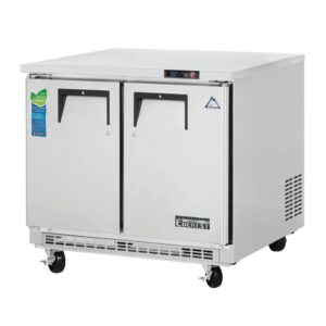 Everest ETBSR2 35″ Two Section Undercounter Refrigerator w/ 2 Doors, 10 cu. ft.