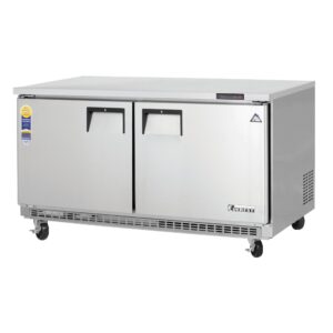 Everest ETBWF2 59″ 2-Section Undercounter Freezer w/ 2 Doors, 18 cu. ft.