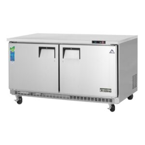 Everest ETBWR2 59″ Two Section Undercounter Refrigerator w/ 2 Doors, 18 cu. ft.