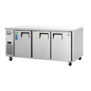 Everest ETR3 71″ Three Section Undercounter Refrigerator w/ 3 Doors, 22 cu. ft.