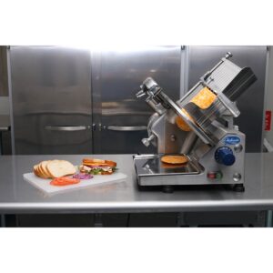 Globe GC512 Manual Meat & Cheese w/ 12″ Blade, Gear Driven, Aluminum, 1/3 hp