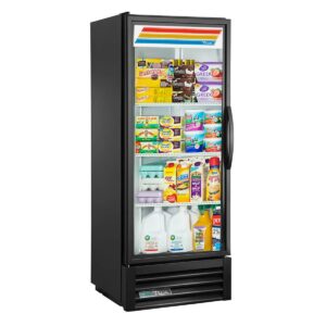 True GDM-12-HC~TSL01 24″ 1-Section Glass Door Refrigerated Merchandiser in Black, 12 Cu. Ft.