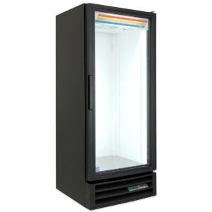 True GDM-12-HC~TSL01 24″ 1-Section Glass Door Refrigerated Merchandiser in Black, 12 Cu. Ft.
