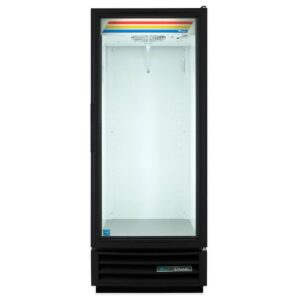 True GDM-12-HC~TSL01 24″ 1-Section Glass Door Refrigerated Merchandiser in Black, 12 Cu. Ft.