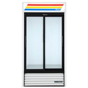 True GDM-33-HC-LD 39″ 2-Section Thermal Glass Sliding Door Refrigerated Merchandiser