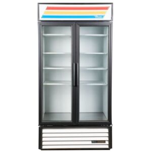 True GDM-35-HC~TSL01 39″ 2-Section Thermal Glass Door Refrigerated Merchandiser, 35 Cu. Ft.