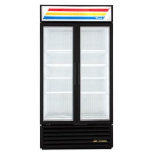 True GDM-35F~TSL01 39″ Two Glass Swing Door Merchandiser Freezer in White, 32 cu. ft.