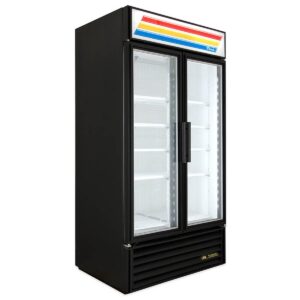 True GDM-35F~TSL01 39″ Two Glass Swing Door Merchandiser Freezer in White, 32 cu. ft.