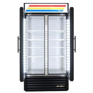 True GDM-35F~TSL01 39″ Two Glass Swing Door Merchandiser Freezer in White, 32 cu. ft.