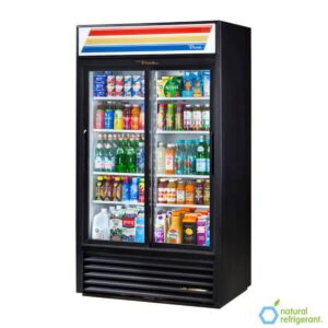 True GDM-37-HC-LD 43″ 2-Section Thermal Glass Sliding Door Refrigerated Merchandiser
