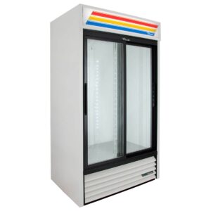 True GDM-37-HC-LD 43″ 2-Section Thermal Glass Sliding Door Refrigerated Merchandiser