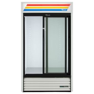 True GDM-37-HC-LD 43″ 2-Section Thermal Glass Sliding Door Refrigerated Merchandiser