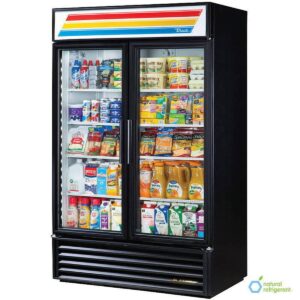 True GDM-43-HC~TSL01 47″ 2-SectionGlass Swing Door Refrigerated Merchandiser, 40.6 Cu. Ft.