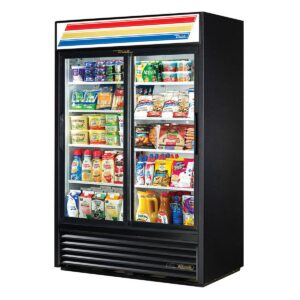 True GDM-45-HC-LD 51″ 2-Section Glass Sliding Door Refrigerated Merchandiser