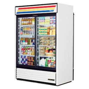 True GDM-47RL-HC-LD 54″ 2-Section Rear-Load Glass Sliding Door Refrigerated Merchandiser