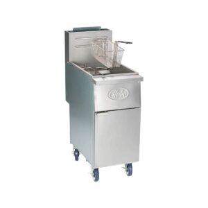 Globe GFF35G Gas Fryer – (1) 35 lb Vat, Floor Model