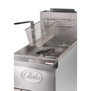 Globe GFF35G Gas Fryer – (1) 35 lb Vat, Floor Model